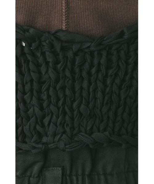 STYLEMIXER（スタイルミキサー）の「ハンドメイドニットビスチェ（キャミソール・レディース・ブラック/サックスブルー/ベージュ・FREE）」の14枚目の写真