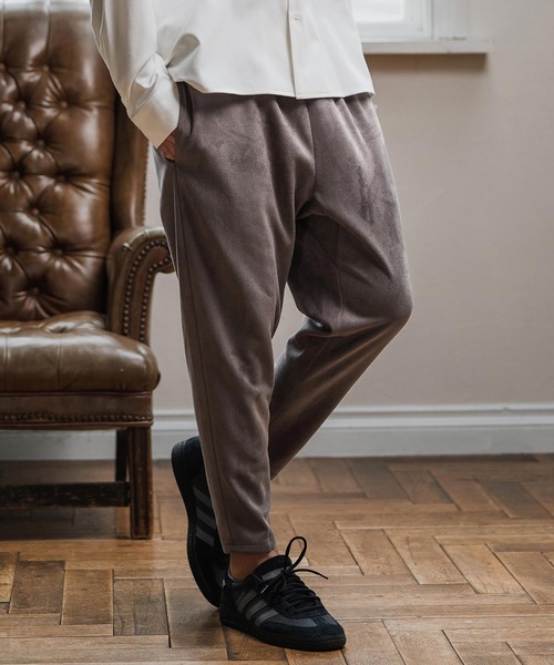 Magine(マージン)の「mp13907-Suede Ponte Knit Tapered Pants ポンチスエードパンツ(その他パンツ・メンズ・ベージュ/チャコール/ブラック・48/46/44)」の3枚目の写真