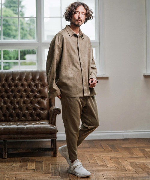 Magine(マージン)の「mp13907-Suede Ponte Knit Tapered Pants ポンチスエードパンツ(その他パンツ・メンズ・ベージュ/チャコール/ブラック・48/46/44)」の22枚目の写真
