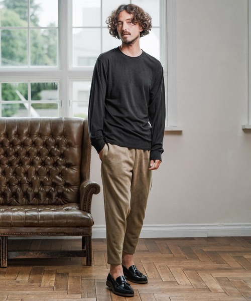 Magine(マージン)の「mp13907-Suede Ponte Knit Tapered Pants ポンチスエードパンツ(その他パンツ・メンズ・ベージュ/チャコール/ブラック・48/46/44)」の21枚目の写真