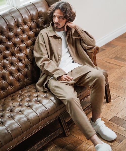 Magine(マージン)の「mp13907-Suede Ponte Knit Tapered Pants ポンチスエードパンツ(その他パンツ・メンズ・ベージュ/チャコール/ブラック・48/46/44)」の19枚目の写真