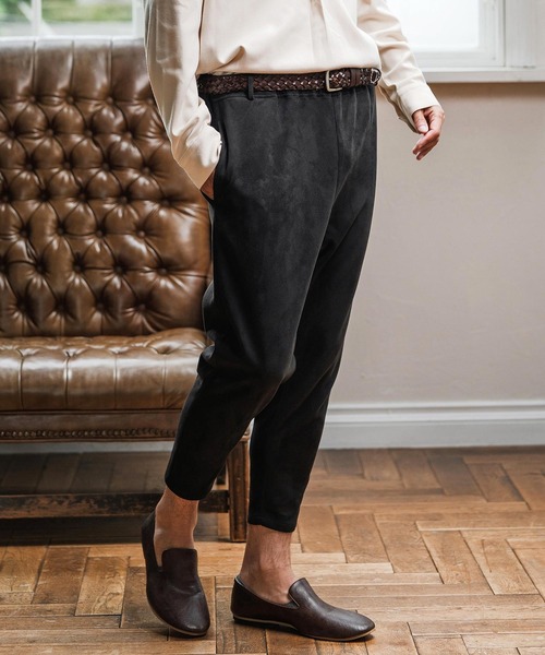 Magine(マージン)の「mp13907-Suede Ponte Knit Tapered Pants ポンチスエードパンツ(その他パンツ・メンズ・ベージュ/チャコール/ブラック・48/46/44)」の17枚目の写真