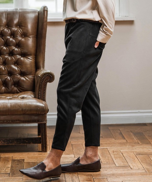 Magine(マージン)の「mp13907-Suede Ponte Knit Tapered Pants ポンチスエードパンツ(その他パンツ・メンズ・ベージュ/チャコール/ブラック・48/46/44)」の16枚目の写真