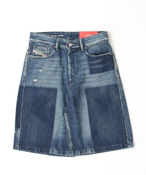 DIESEL(ディーゼル)の「ウィメンズ デニムショートパンツ DE-SIRE-SHORT(デニムパンツ・レディース・インディゴブルー・23inch/24inch/25inch/26inch/27inch)」の2枚目の写真