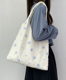 urbanfemine./刺繍レースキャンバストートバッグ U7419