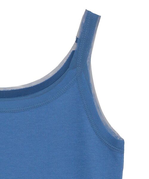 AMERICAN HOLIC（アメリカンホリック）の「チュールキャミタンクトップ（キャミソール・レディース・ブルー系その他6/アイボリー/チャコールグレー/ブラウン・M/L）」の16枚目の写真