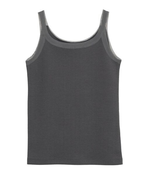 AMERICAN HOLIC（アメリカンホリック）の「チュールキャミタンクトップ（キャミソール・レディース・ブルー系その他6/アイボリー/チャコールグレー/ブラウン・M/L）」の22枚目の写真