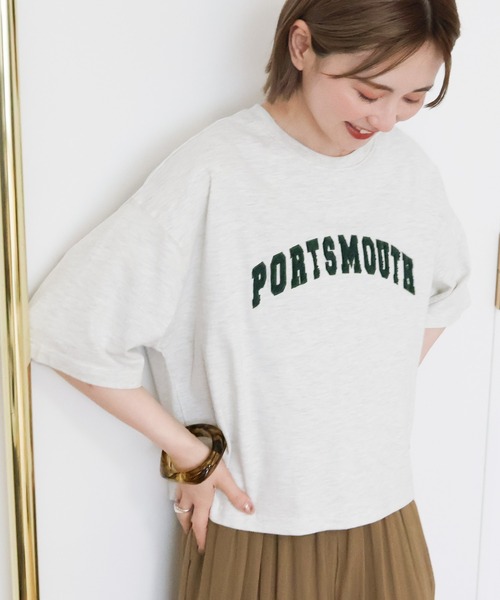 AMERICAN HOLIC（アメリカンホリック）の「アソートサガラ刺繍Tシャツ（Tシャツ/カットソー・レディース・オフホワイト/ブラック/グリーン/ホワイト系その他/マスタード/ネイビー・M/L）」の3枚目の写真