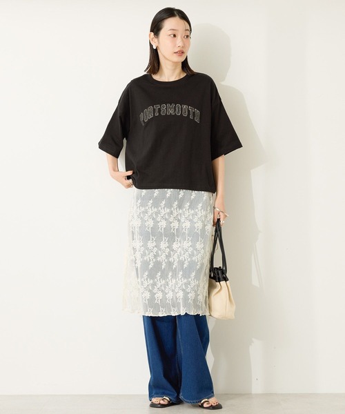 AMERICAN HOLIC（アメリカンホリック）の「アソートサガラ刺繍Tシャツ（Tシャツ/カットソー・レディース・オフホワイト/ブラック/グリーン/ホワイト系その他/マスタード/ネイビー・M/L）」の22枚目の写真