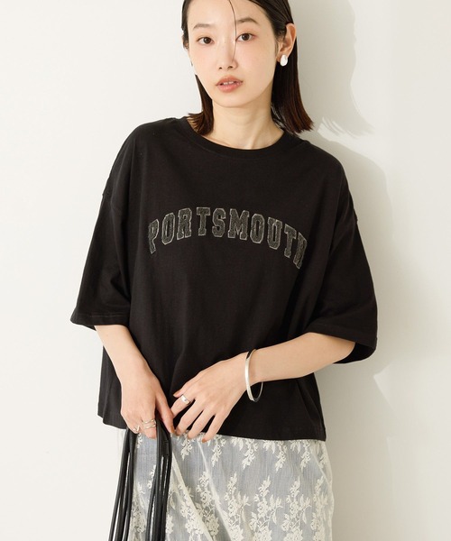 AMERICAN HOLIC（アメリカンホリック）の「アソートサガラ刺繍Tシャツ（Tシャツ/カットソー・レディース・オフホワイト/ブラック/グリーン/ホワイト系その他/マスタード/ネイビー・M/L）」の18枚目の写真