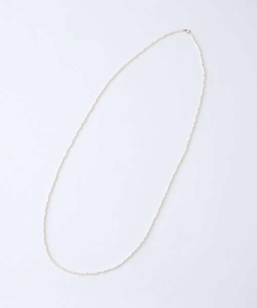 Whim Gazette(ウィムガゼット)の「【Hoaw.】シルバービース ロングネックレス(ネックレス・レディース・シルバー系その他4・FREE)」の9枚目の写真