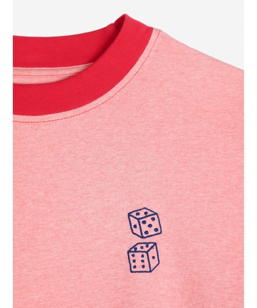 BOBO CHOSES（ボボショーズ）の「Roll the Dice fitted T-shirt（Tシャツ/カットソー・レディース・レッド・S/M/XL/L/XS）」の2枚目の写真