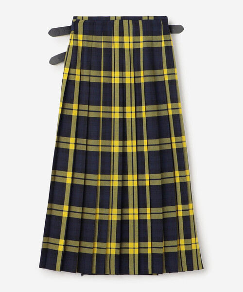 O'NEIL OF DUBLIN | ウーステッドウール ロングキルトスカート WOMEN