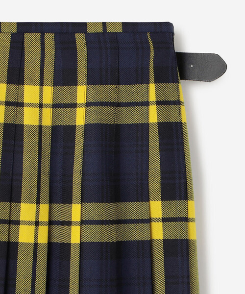 O'NEIL OF DUBLIN | ウーステッドウール ロングキルトスカート WOMEN