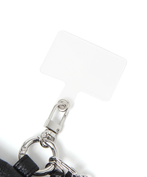 LAKOLE（ラコレ）の「フェイクレザーポーチ付きマルチスマホショルダーストラップ / 583271（スマホグッズ・レディース・ブラウン/アイボリー/ブラック/その他6・FREE）」の9枚目の写真