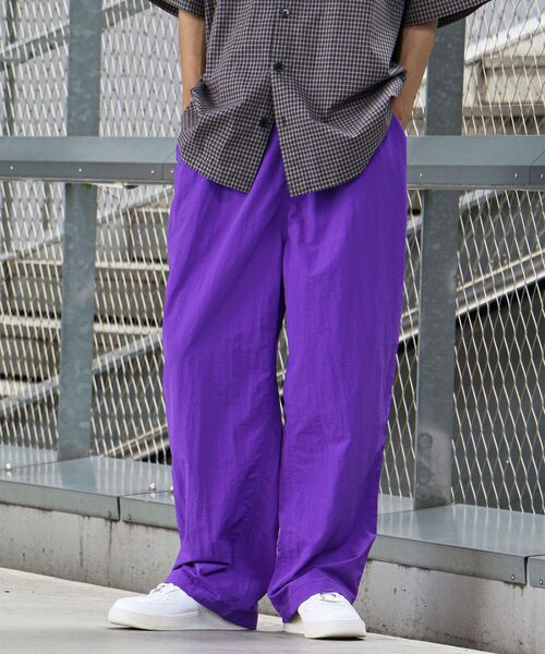 CRAFT STANDARD BOUTIQUE（クラフトスタンダードブティック）の「ナイロンカラーズシェフパンツ（その他パンツ・メンズ・パープル/レオパード/ブラック/カーキ/ブルー・M/L/XL）」の5枚目の写真