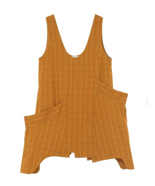 LINE CHECK INSERT DESIGN VEST / ラインチェックインサートデザイン