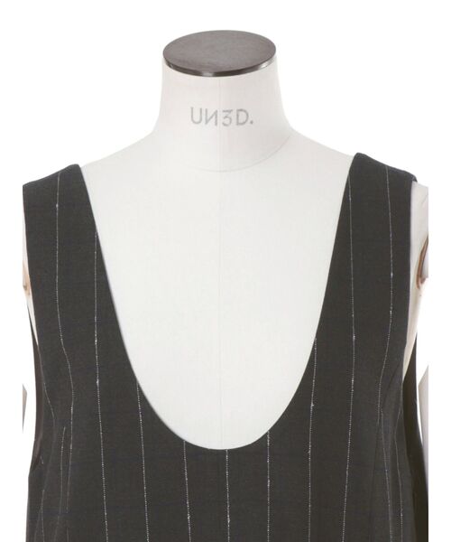 UN3D.(アンスリード)の「LINE CHECK INSERT DESIGN VEST / ラインチェックインサートデザインベスト(その他アウター・レディース・キャメル/グレー・FREE)」の19枚目の写真