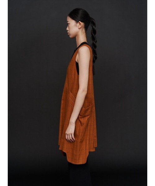 セール】LINE CHECK INSERT DESIGN VEST / ラインチェックインサート