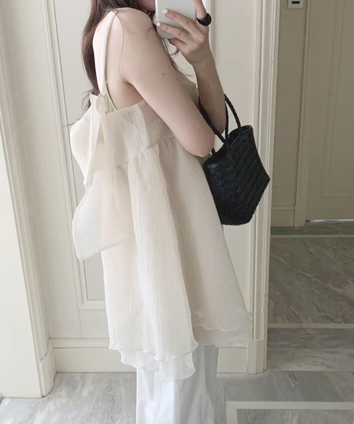 frunco（フランコ）の「BIGリボンワンピース（ワンピース・レディース・ブラック/グレー/ホワイト・FREE）」の7枚目の写真