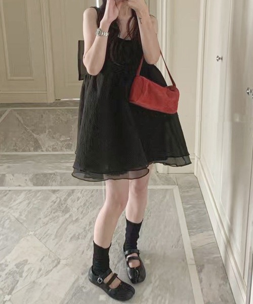 frunco（フランコ）の「BIGリボンワンピース（ワンピース・レディース・ブラック/グレー/ホワイト・FREE）」の16枚目の写真