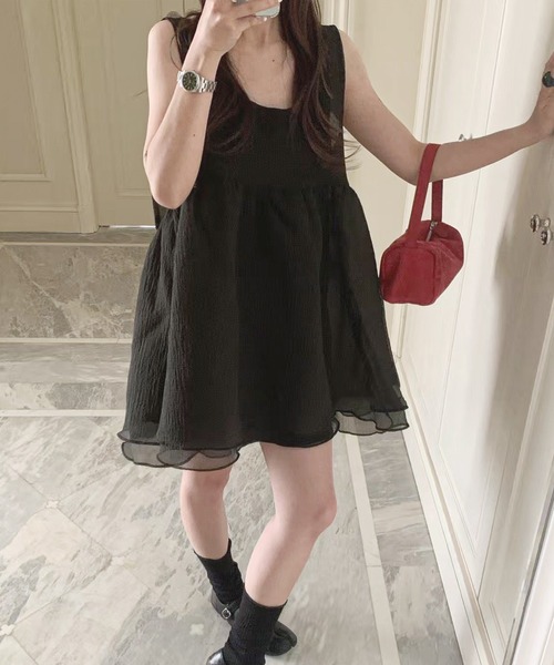 frunco（フランコ）の「BIGリボンワンピース（ワンピース・レディース・ブラック/グレー/ホワイト・FREE）」の18枚目の写真