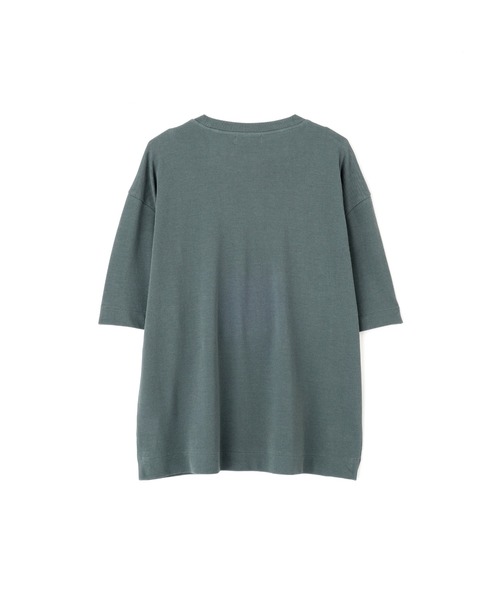 MARGARET HOWELL(マーガレットハウエル)の「COTTON LINEN PIQUE(Tシャツ/カットソー・メンズ・ダークグリーン/ブラック・MEDIUM/LARGE)」の9枚目の写真