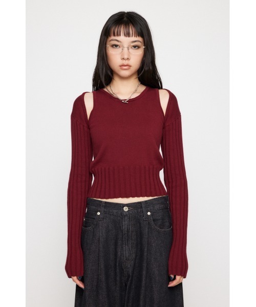 RIB SLEEVE 2PIECE トップス（ニット/セーター）｜LAGUA GEM