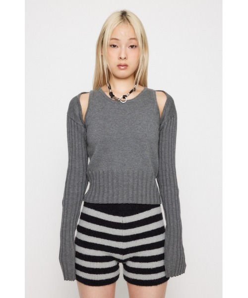 RIB SLEEVE 2PIECE トップス（ニット/セーター）｜LAGUA GEM