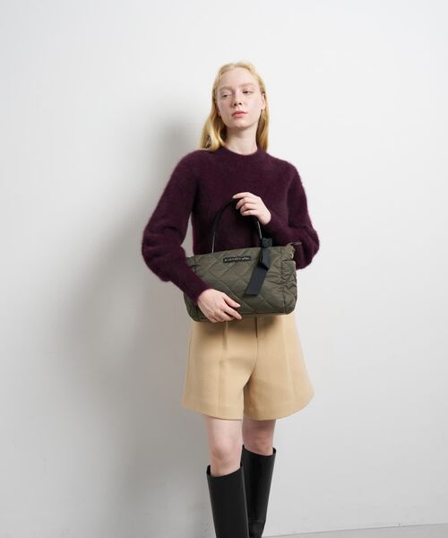 LANVIN en Bleu(ランバンオンブルー)の「オルセー パデッドミニトート(トートバッグ・レディース・ブラック/チャコールグレー・FREE)」の9枚目の写真