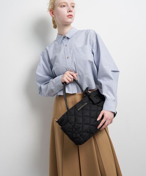 LANVIN en Bleu(ランバンオンブルー)の「オルセー パデッドミニトート(トートバッグ・レディース・ブラック/チャコールグレー・FREE)」の12枚目の写真