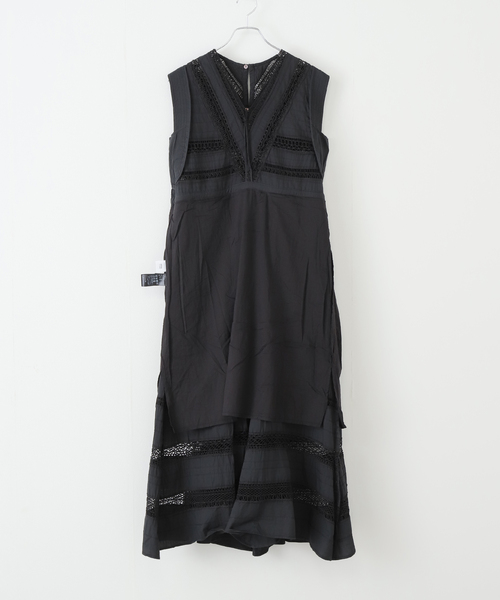 IENA LA BOUCLE(イエナラブークル)の「IENA LA BOUCLE cotton ラインレースワンピース(ワンピース・レディース・ブラック・FREE)」の19枚目の写真