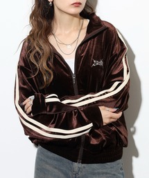 SUGGESTION（サジェッション）の「RESHAM ベロア サイドライントラックジャケット（ジャージ）」