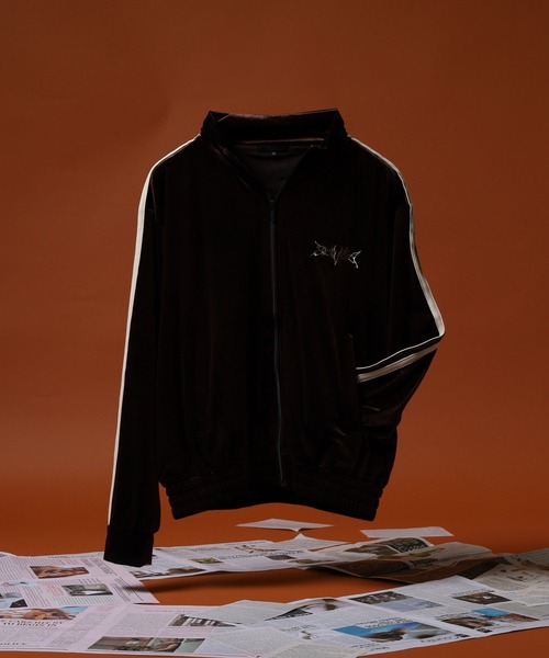 セール】RESHAM ベロア サイドライントラックジャケット（ジャージ