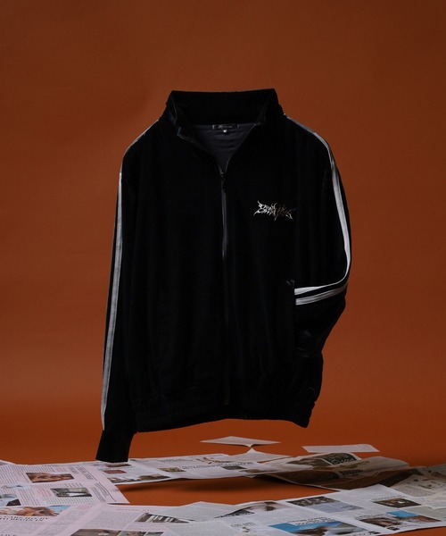 セール】RESHAM ベロア サイドライントラックジャケット（ジャージ