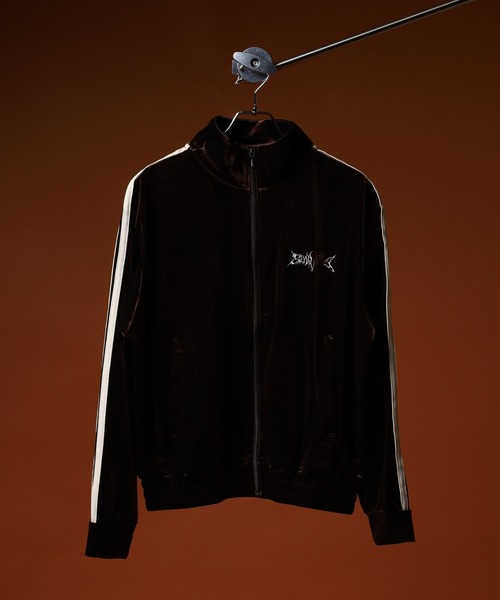 セール】RESHAM ベロア サイドライントラックジャケット（ジャージ