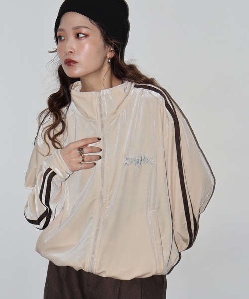 RESHAM ベロア サイドライントラックジャケット（ジャージ