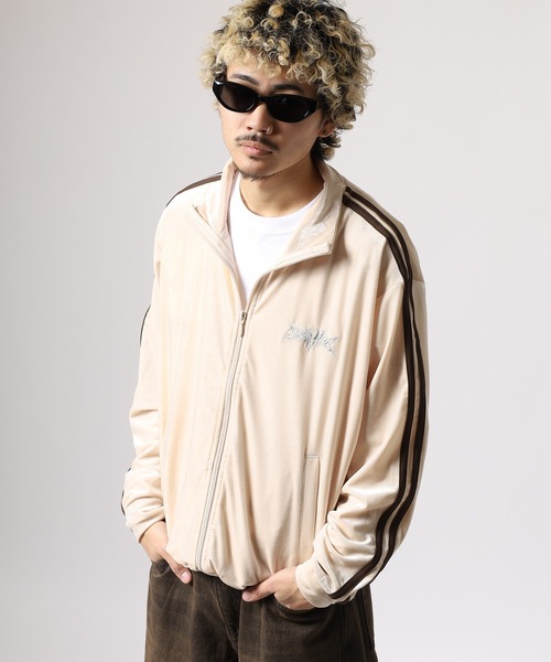 RESHAM ベロア サイドライントラックジャケット（ジャージ
