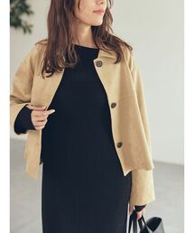 Mila Owen | ショート丈ステンカラーリサスウェードブルゾン(ブルゾン)