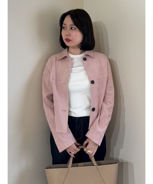 mia様　ピンクベージュ　サイズM Mila Owen（ミラオーウェン）の「ショート丈ステンカラーリサ