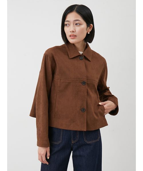 M*K様 【美品】 エンリコ マンデリ バルスター ブルゾン スウェード ブラウ バルスター ブルゾン その他のメンズジャケット・アウター | 通販