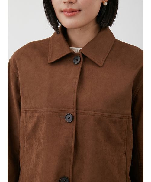 Mila Owen ステンカラースウェードブルゾン キャメル 新品未使用 Mila Owen（ミラオーウェン）の「ステンカラースウェード