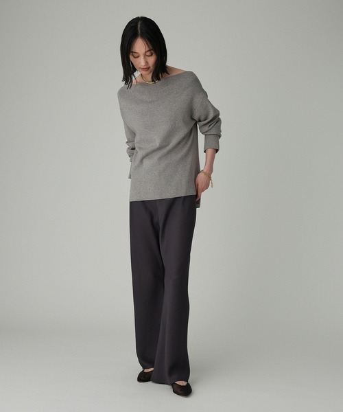 BABYLONE（バビロン）の「アセテートバイヤスパンツ（その他パンツ・レディース・チャコール/アイボリー・フリー）」の10枚目の写真