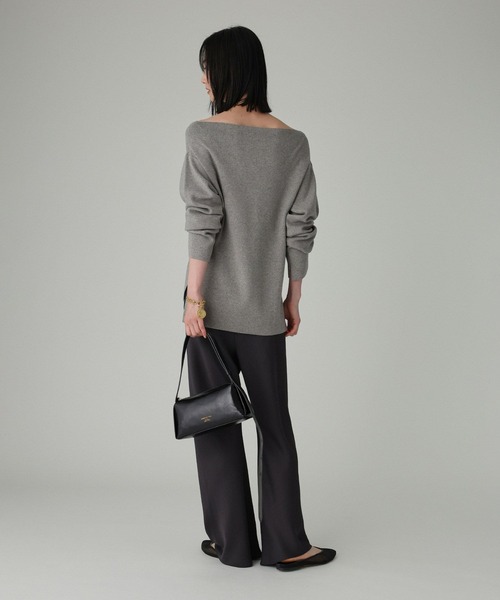 BABYLONE（バビロン）の「アセテートバイヤスパンツ（その他パンツ・レディース・チャコール/アイボリー・フリー）」の11枚目の写真