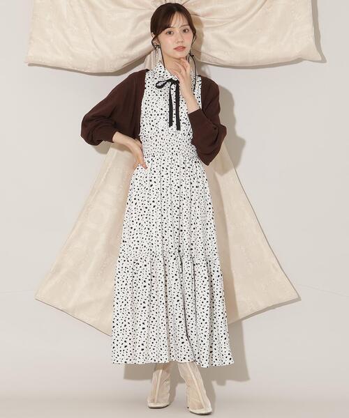 WILLSELECTION（ウィルセレクション）の「ニットボレロカーディガン（カーディガン/ボレロ・レディース・ピンク/ダークブラウン/ブラック・FREE）」の22枚目の写真