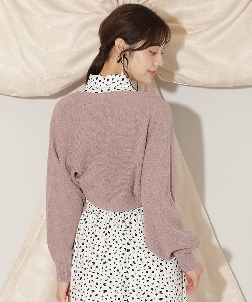WILLSELECTION（ウィルセレクション）の「ニットボレロカーディガン（カーディガン/ボレロ・レディース・ピンク/ダークブラウン/ブラック・FREE）」の15枚目の写真