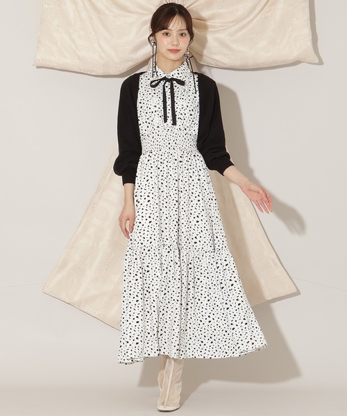 WILLSELECTION（ウィルセレクション）の「ニットボレロカーディガン（カーディガン/ボレロ・レディース・ピンク/ダークブラウン/ブラック・FREE）」の5枚目の写真