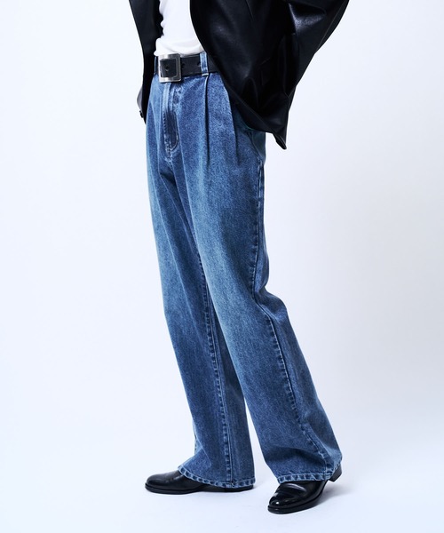 THE BOLDMAN（ザ ボールドマン）の「Faded Semi-flared Denim / フェードセミフレアデニムパンツ（デニムパンツ・メンズ・ブルー・MEDIUM/LARGE）」の2枚目の写真