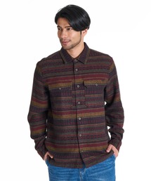 BILLABONG | BILLABONG メンズ 24A053501-OFFSHORE JACQUARD FLANNEL 長袖シャツ 【2025年秋冬モデル】/ビラボンジャガードボーダー柄長袖シャツ(シャツ/ブラウス)