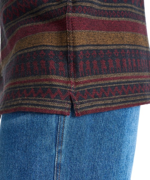 BILLABONG(ビラボン)の「BILLABONG メンズ 24A053501-OFFSHORE JACQUARD FLANNEL 長袖シャツ 【2025年秋冬モデル】/ビラボンジャガードボーダー柄長袖シャツ(シャツ/ブラウス・メンズ・サンドベージュ/ブラウン系その他・MEDIUM/LARGE/X-LARGE)」の7枚目の写真